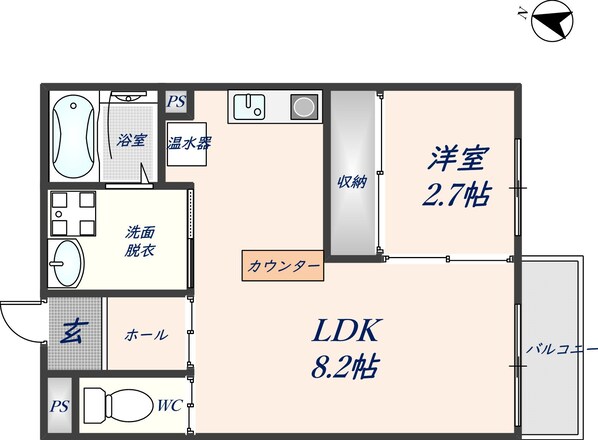 河内花園駅 徒歩5分 3階の物件間取画像